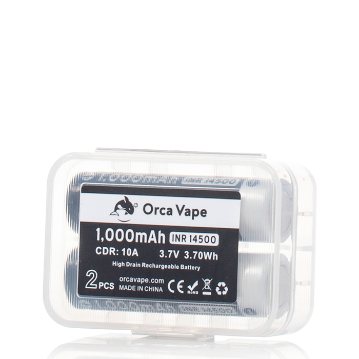 Orca Vape 14500 1000mAh Batteries Orca Vape 14500 1000mAh Batteries