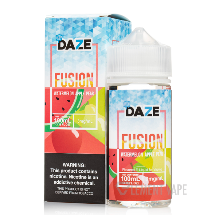 daze fusion vape juice ICED Watermelon Apple Pear - 7 Daze Fusion - 100mL