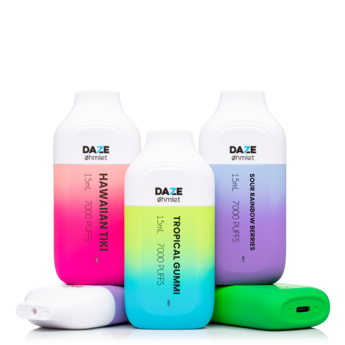 7 Daze OHMLET 7000 0% Zero Nicotine Disposable