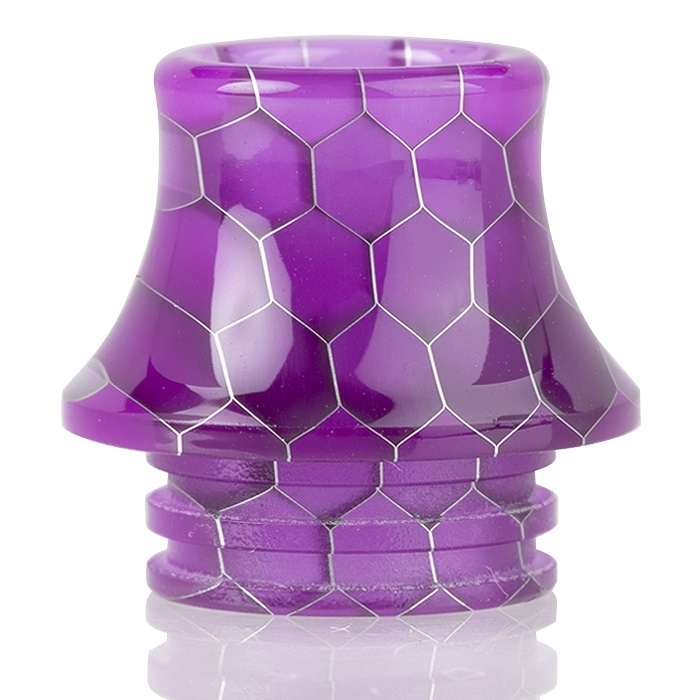 Pipe Stem L 810 Drip Tip ECig Mouthpiece Big Glass/Straight Rainbow