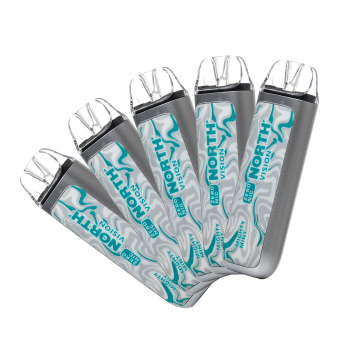 [5-Pack] North Vision 0% Zero Nicotine Disposable