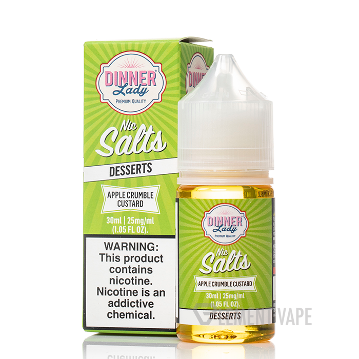 Apple Crumble Custard - Dinner Lady Salts - 30mL $10.99