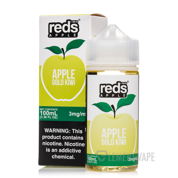 Gold Kiwi - Reds Apple E-Juice - 7 Daze - 100mL $13.99