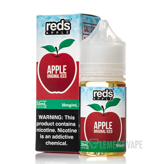 Apple ICED Apple - Red's Apple - 7 Daze SALT - 30mL $10.99