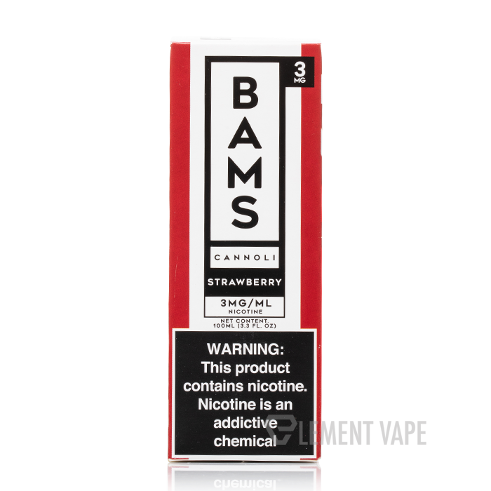 strawberry cannoli vape juice Bam's Strawberry Cannoli E-Liquid 100ml $7.05