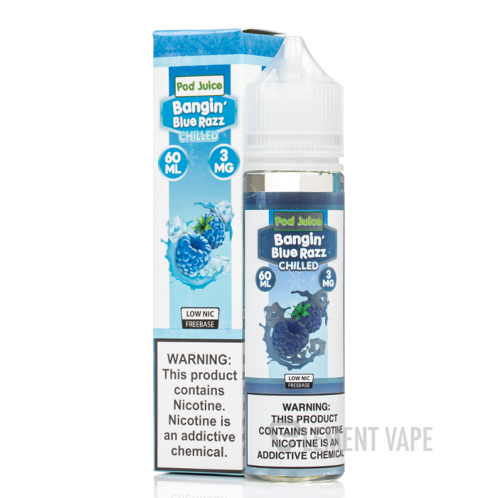 elf bar vape uk Bangin' Blue Razz ICE - Pod Juice E-Liquid