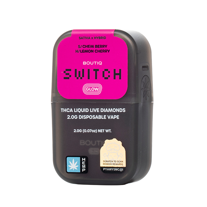 Boutiq Switch V4 THCA Disposable 2G - GLOW Edition