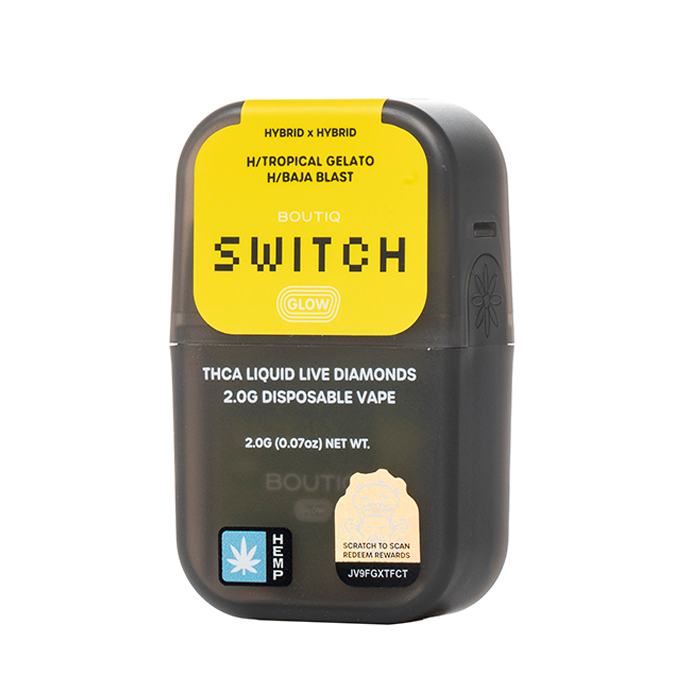 Boutiq Switch V4 THCA Disposable 2G - GLOW Edition - $26.99