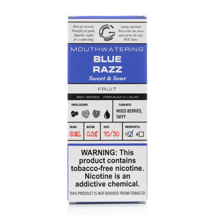 BSX E-Liquid - Blue Razz - 60ml | Only $14.99