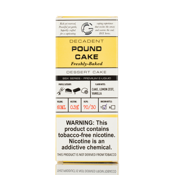 Pound Cake - BSX Series - 60mL - $9.99