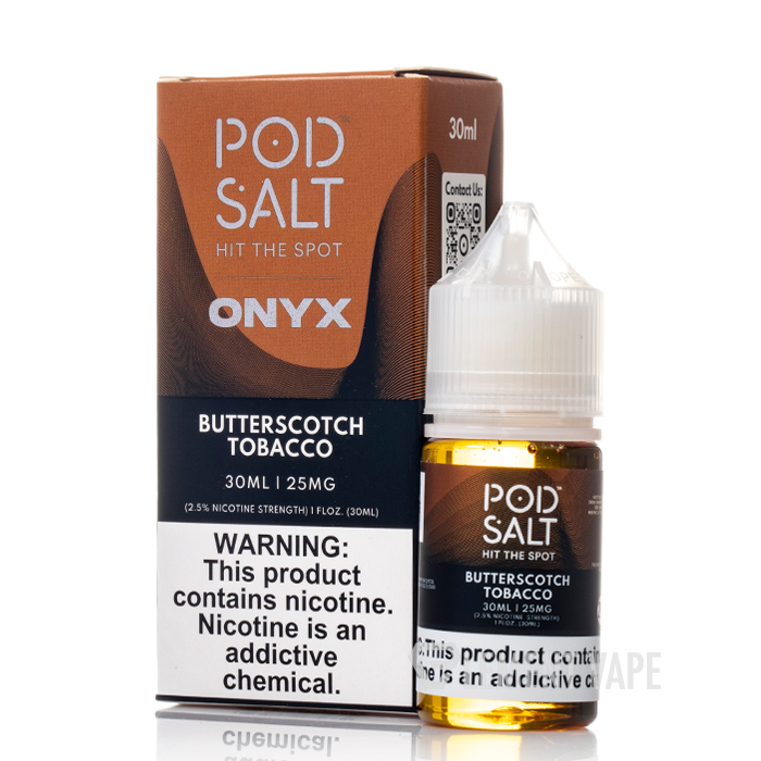 Butterscotch Tobacco - Pod Salt Onyx - 30mL $10.99
