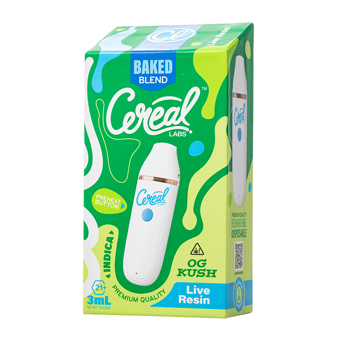 Cereal Labs Baked Blend Live Resin Disposable 3G Cereal Labs Baked Blend Live Resin Disposable 3G