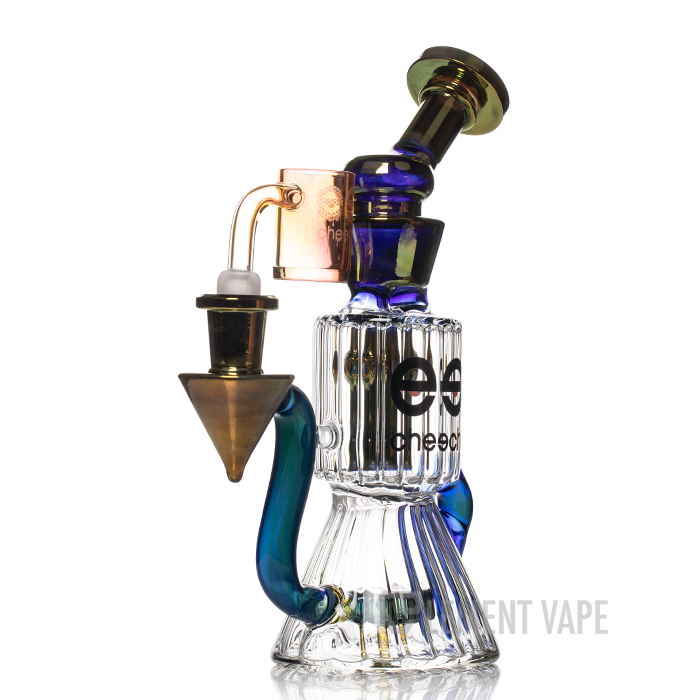 Cheech Glass Diamond Tube Recycler Dab Rig