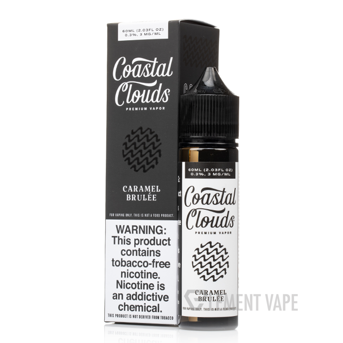 caramel vape juice Brulee - Coastal Clouds Co. - 60mL Pouches Color:Sakura Pink mr foger vapes Foger