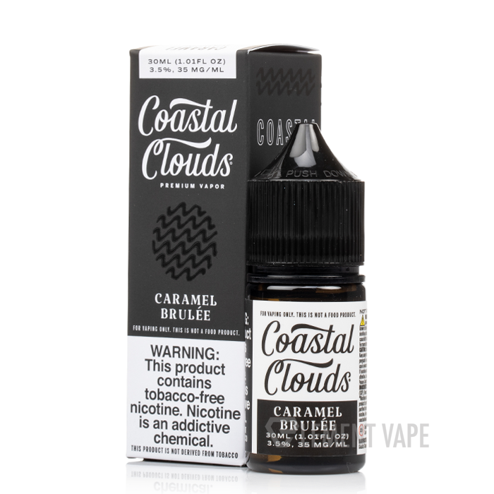 Coastal Clouds Salt E-Liquid - Caramel Brulee - 30ml