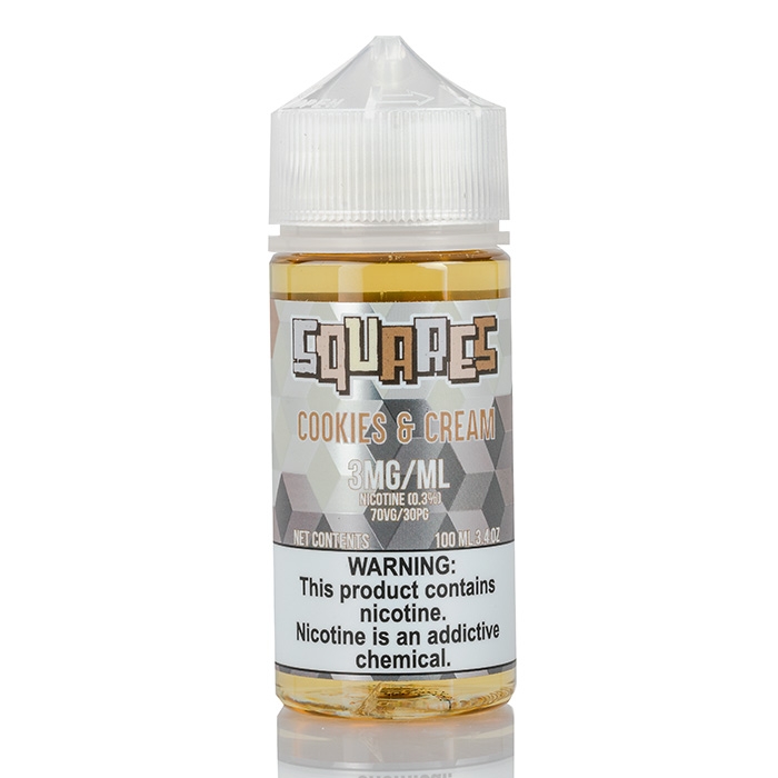 Cookies and Cream - SQUARES E-Liquid | 100mL Vape Juice - $9.95 Cookies and Cream - SQUARES E-Liquid | 100mL Vape Juice - $9.95