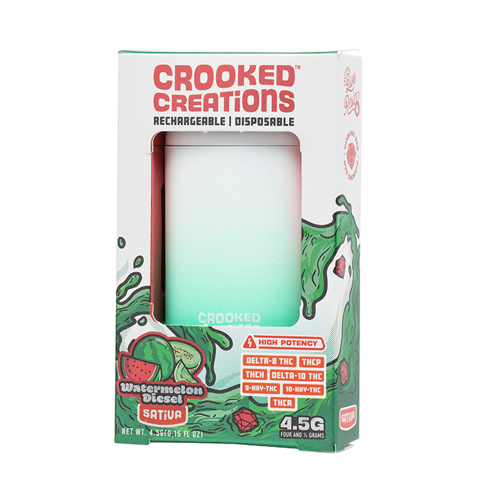 crooked creations disposable vape Crooked Creations Live Diamond Bar Disposable 4.5G