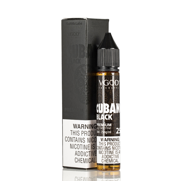 Cubano Black - VGOD SaltNic - 30mL - $10.99