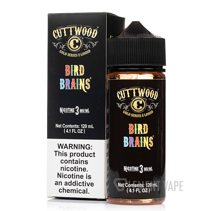 Bird Brains - Cuttwood E-Liquid - 120mL - $14.99 Bird Brains - Cuttwood E-Liquid - 120mL - $14.99