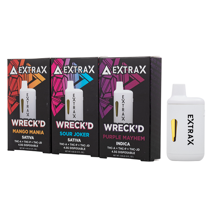 delta extrax disposable vape pens Wreckd 4.5G SaltNic e-juice Options:Jade Green Buy Cannabis Vapes |