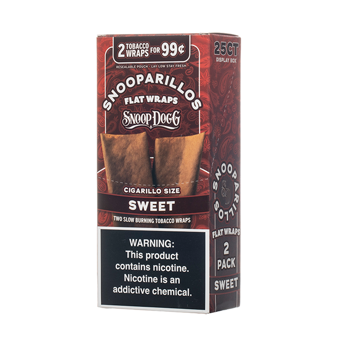 Snooparillos Flat Wraps 50ct [FULL BOX] - $24.99