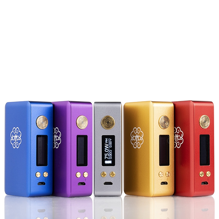 Dotmod Dotbox 75W TC Box Mod | Hard Anodized Aluminum Chassis - $49.90 Dotmod Dotbox 75W TC Box Mod | Hard Anodized Aluminum Chassis - $49.90