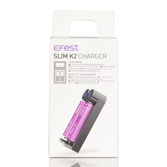 Efest SLIM K2 Battery Travel Charger - $7.99 Efest SLIM K2 Battery Travel Charger - $7.99