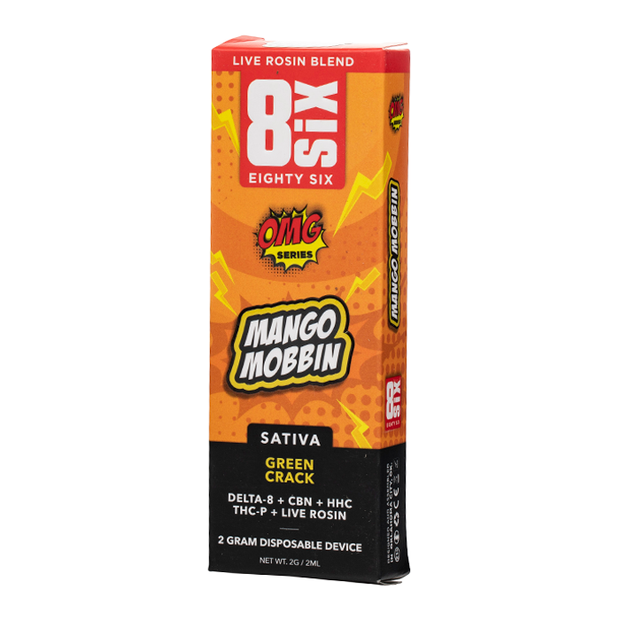 Eighty Six Live Rosin Blend OMG Series Disposable 2G $16.99