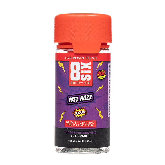 Eighty Six Live Rosin Blend OMG Series Gummies 1000mg $8.99