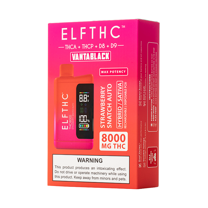 ELF THC VANTA BLACK Blend Disposable 8G ELF THC VANTA BLACK Blend Disposable 8G