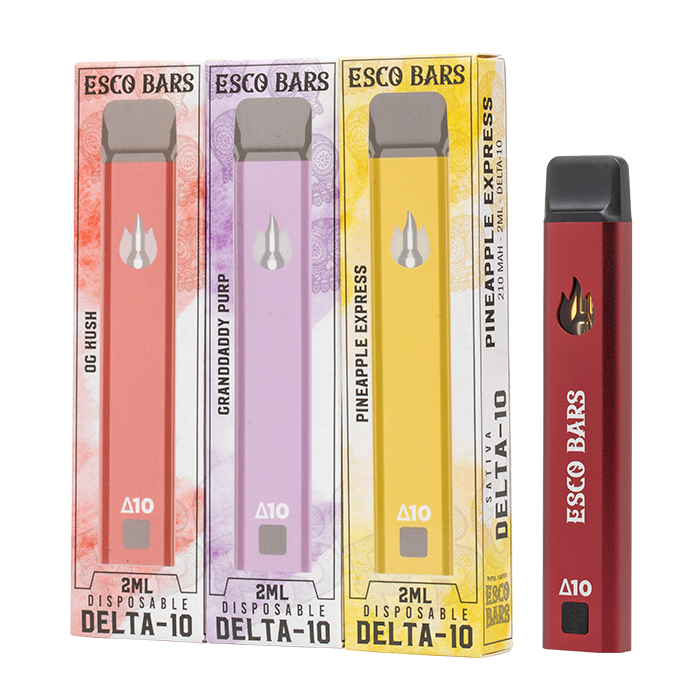 adjust bars vape Esco Bars Delta-10 Disposable 2G