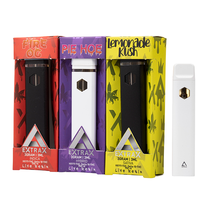 delta 10 disposable vape brands Extrax HXY11 + Delta-10 + THC-H Live Resin 3G Flavour:Blueberry Edition Compliant Prefilled Kits 1X5 Cherry Strazz Flavor — weed packaging for sale