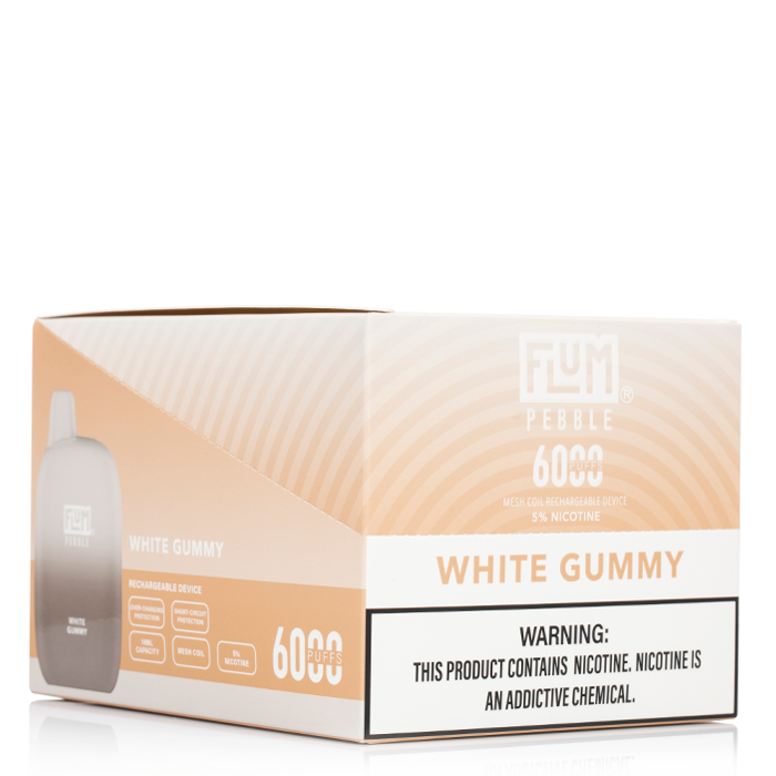 how much is elf bar vape Flum Pebble White Gummy Disposable Vape main image 0