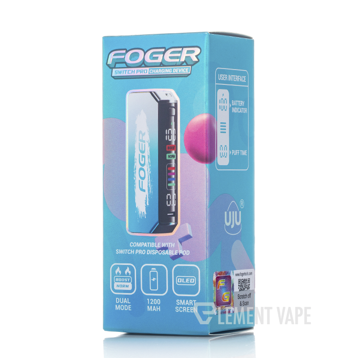 foger switch pro charger Battery Vuse Alto Power Unit Housing Flavour:Nectarine Ice