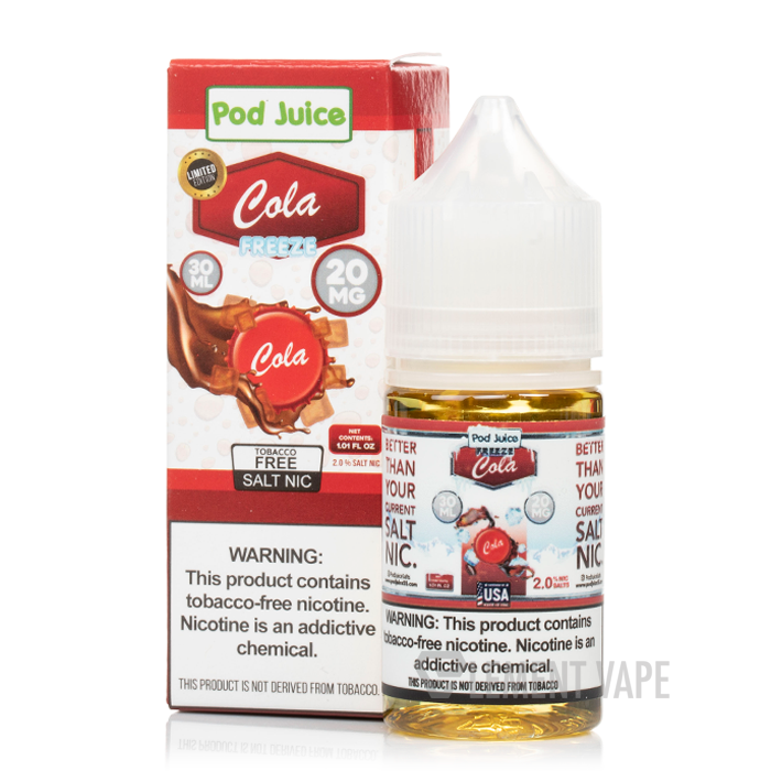 Cola Freeze 30ml (35mg & 55mg) - Pod Juice Salt - Vape Bazaar