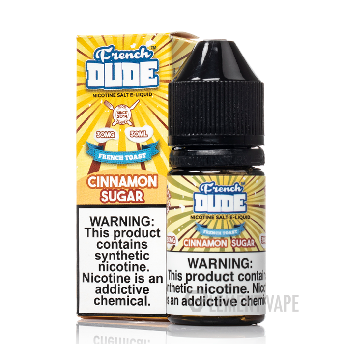 french toast vape juice French Dude - Cinnamon Sugar by Breakfast Classics Salts - 30mL