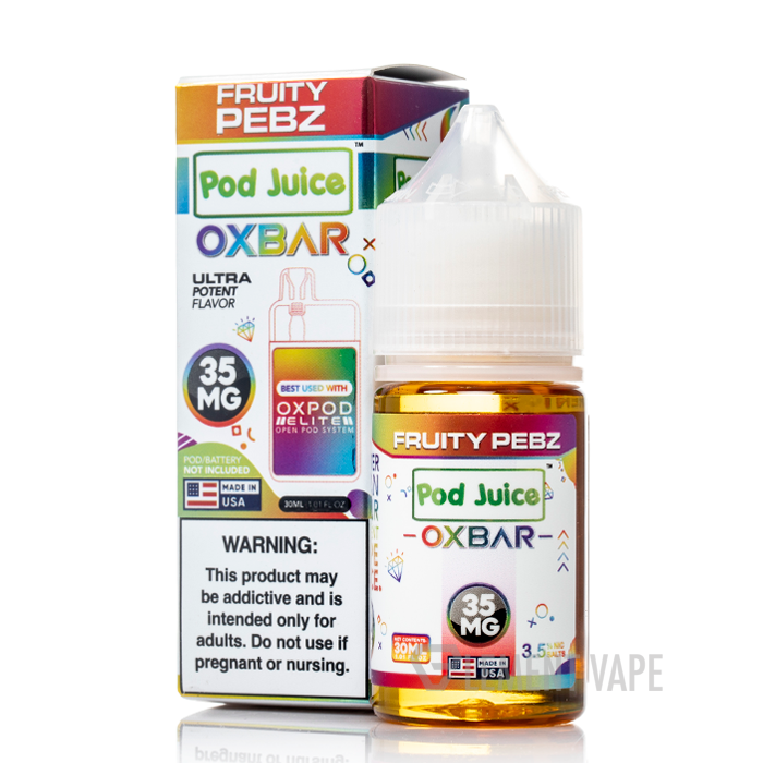 Fruity Pebz - Pod Juice x OXBAR Salts - 30mL - $10.99