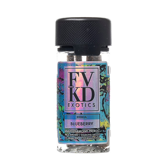 lp exotics vapes blue diamond FVKD Exotics Liquid Diamond Pre Rolls 7.5G