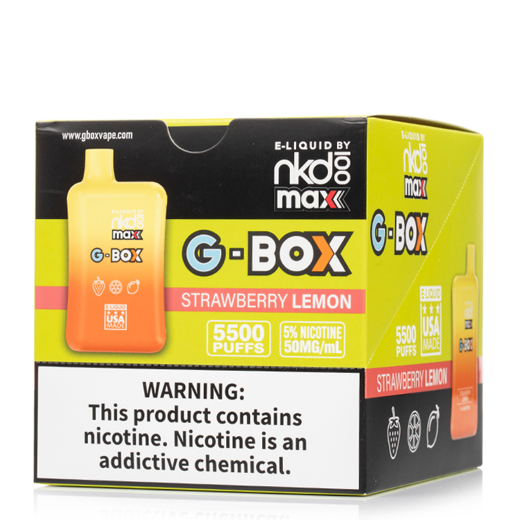 10-Pack] Naked 100 MAX G-Box 5500 Disposable