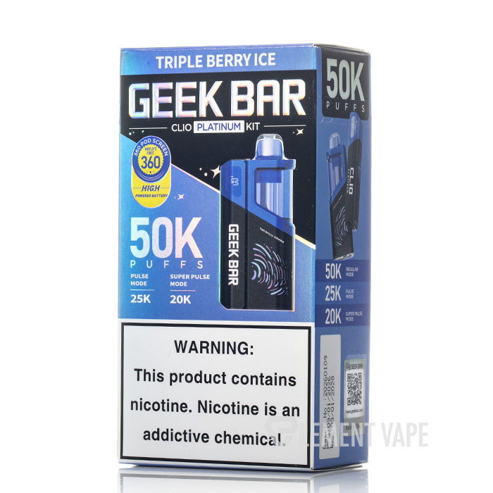 elf bar vape uk Geek Bar Clio Platinum 50K Disposable Kit $29.99