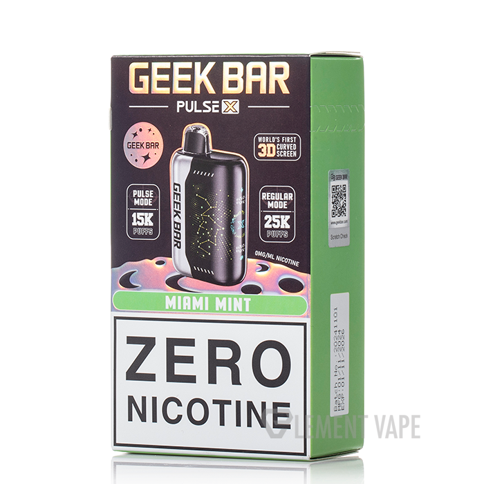 Geek Bar Pulse X 25K 0% Zero Nicotine Disposable $19.99