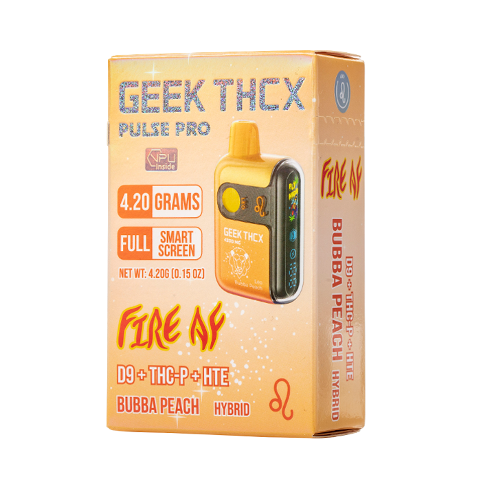 1 or 8 × Geek Field _ 5T9 gf Geek THC-X Pulse Pro Fire AF Disposable 4.20G $19.99
