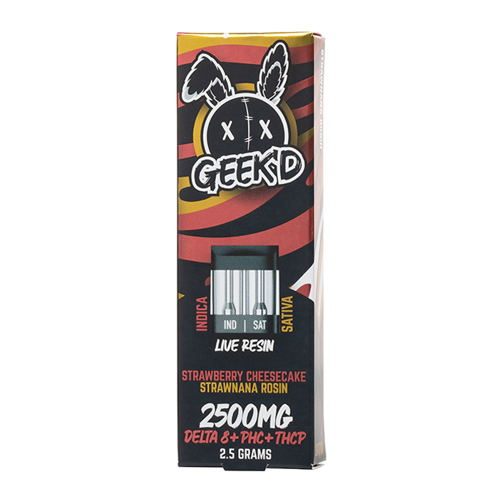 Geek'd Extracts Delta-8 + PHC + THC-P Disposable 2.5G $19.99