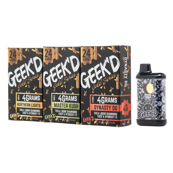 snoop smoke vape Geek'd Gold Series Disposable 4G