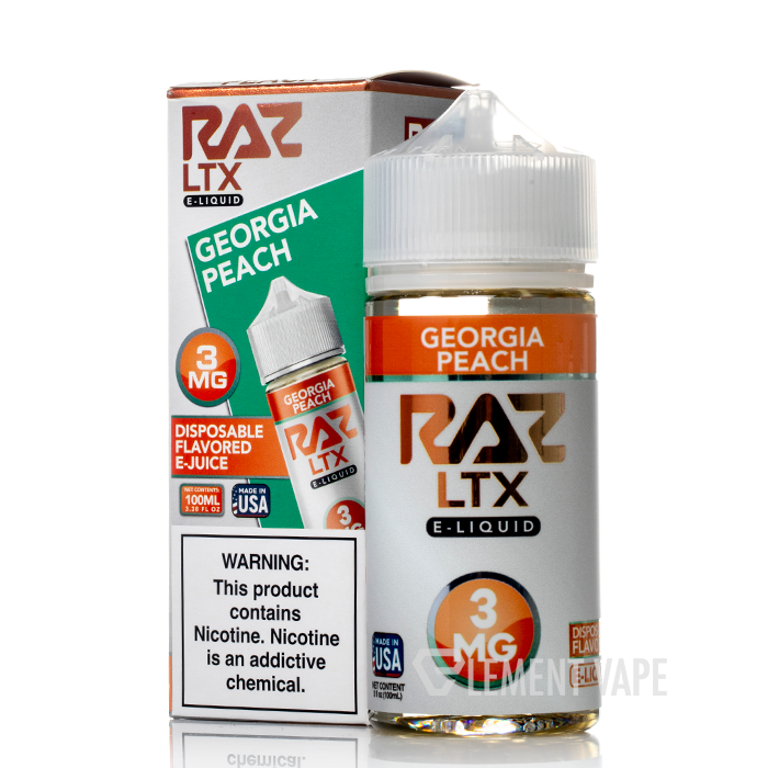 Georgia Peach - Pod Juice x RAZ LTX - 100mL $13.99