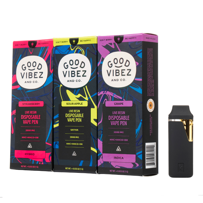 Good Vibez & Co. HHC Live Resin Disposable 2G