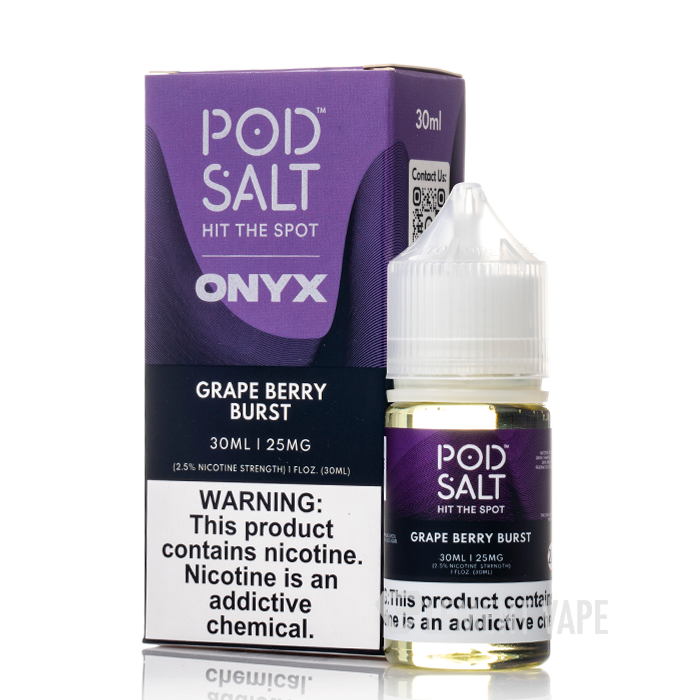 Grape Berry Burst - Pod Salt Onyx - 30mL $10.99