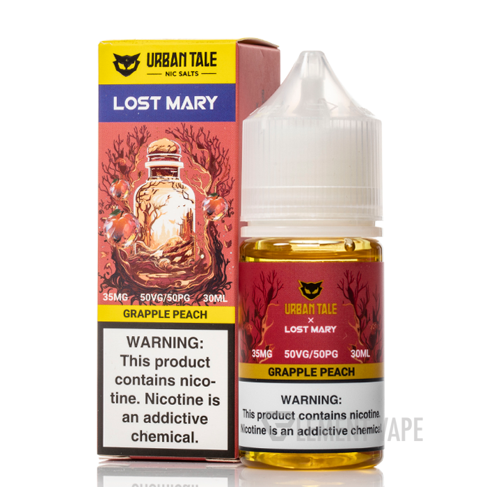 Grapple Peach - Urban Tale x Lost Mary Salts - 30mL - $9.99