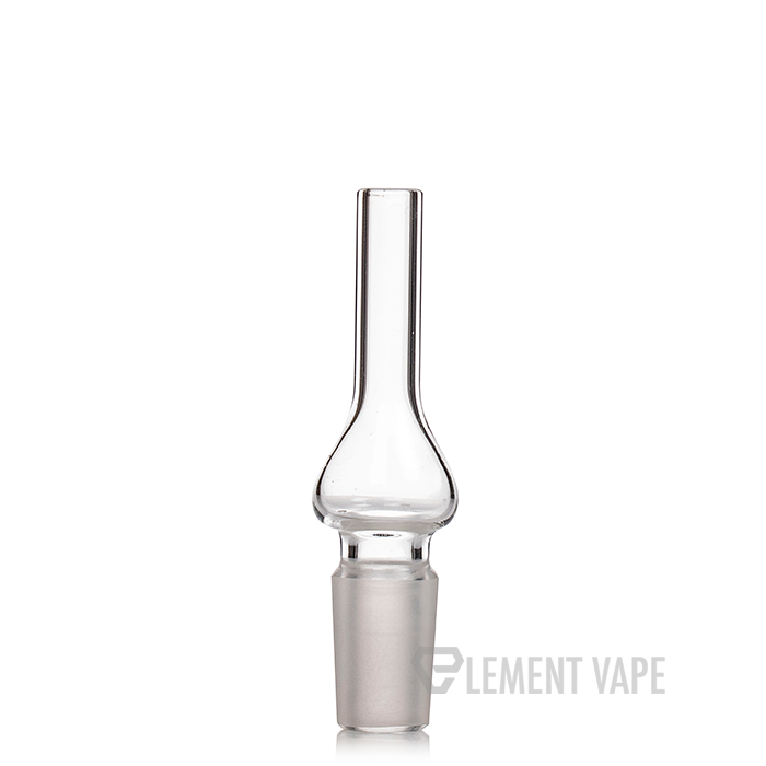 GRAV Helix Straight Base Water Pipe With Fixed Downstem & 14mm Helix Bowl - 8.75" Tall, Borosilicate Glass