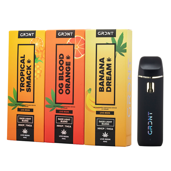 GRANT NECK PACK 10枚入り + ミスト30ml GRDNT Daze Light Blend Live Resin Disposable 3.5G - $17.99